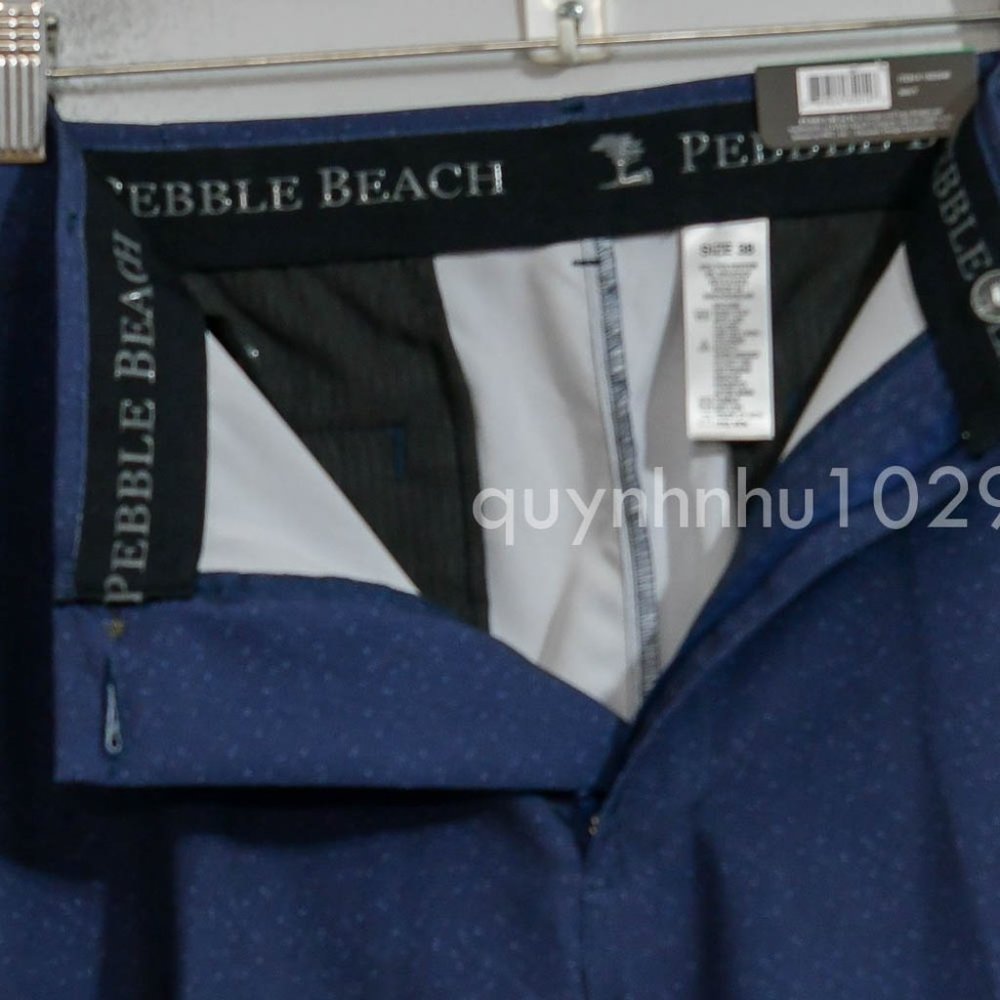 Pebble Beach Men’s Dry-Luxe Performance Shorts in navy - Picture 3 of 6